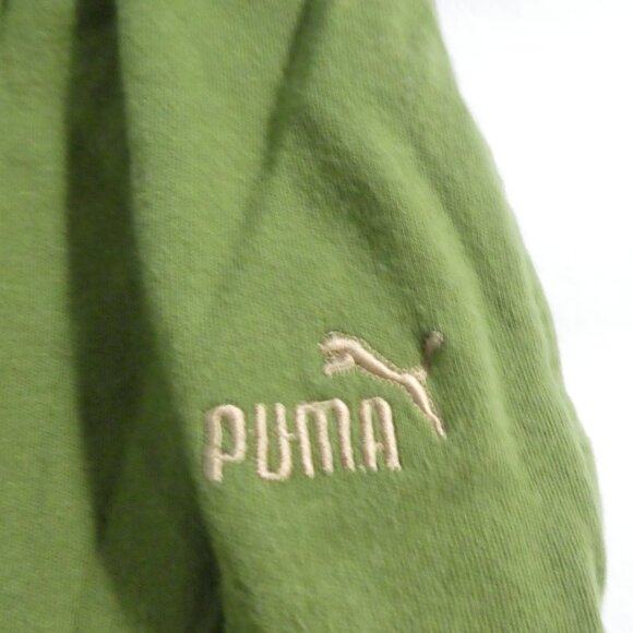 PUMA | large | Green Shorts With Pockets | Stretchy Waistband | Embroidered Logo - Picture 8 of 15
